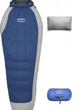 XL Down Sleeping Bag 680FP,Mummy Lightweight Sleeping Bag for Adults Camping,Hiking and Backpacking Outdoor